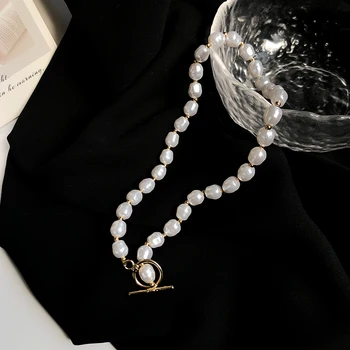 Ожерелье из жемчуга с имитацией Корейского темперамента для леди, подарки для девочек, модные украшения, ожерелье из белых бусин, хит продаж, сладость
