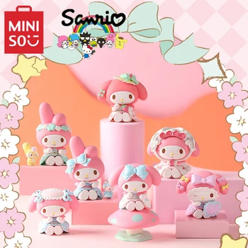 Оригинальные известные продукты Sanrio Blind Box MyMelody Орнамент, аниме Каваи, украшение для рабочего стола, детская игрушка для девочек, праздничный подарок