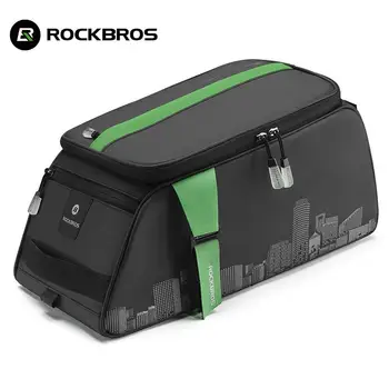 Официальная велосипедная сумка Rockbros большой емкости, непромокаемая Дорожная сумка для багажа MTB, сумка-ранец, сумка для хранения через плечо, сумка для переноски