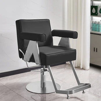 Поворотное салонное кресло с подставкой для ног, Роскошное эргономичное парикмахерское педикюрное кресло, Профессиональная мебель для макияжа Behandelstoel для татуировок LJ50BC