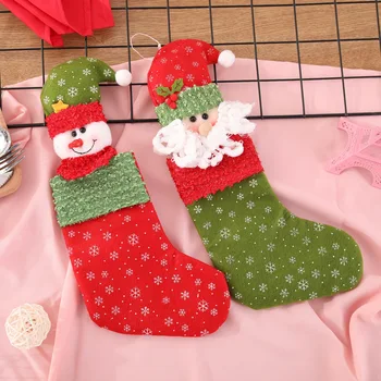 Принадлежности Рождественские Носки Реквизит для украшения сцены с головой Снеговика Санта-Клауса