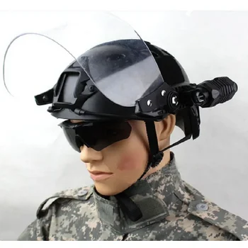 Прозрачные ветрозащитные линзы, взрывозащищенная защитная маска для лица, направляющая, шлем, БЫСТРЫЙ шлем, Специальная защита для лица CS Anti BB