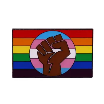 Радужный флаг, баннер трансгендеров, гей-кулак, ЛГБТ, металлическая эмаль, одежда с лацканами, пальто, рюкзак, сумка, значок, брошь, булавка, аксессуары
