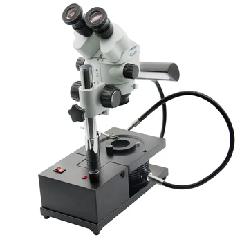 Регулируемый бинокулярный ювелирный микроскоп Fable, геммология профессионального уровня, использование высокой четкости для идентификации