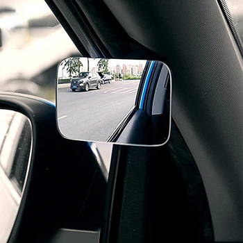 Слепая зона передних и задних колес автомобиля, Маленькое круглое зеркало, регулируемое на 360 градусов Широкоугольное зеркало заднего вида, Вспомогательное автоматическое зеркало