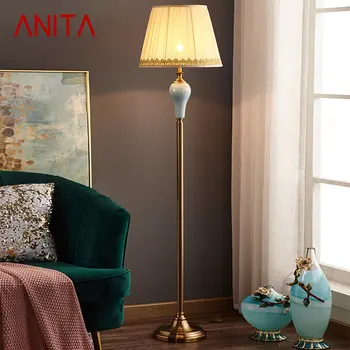 Торшер ANITA Ceramics со светодиодной подсветкой, современный Креативный американский Модный Светильник для дома, гостиной, Спальни