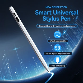 Универсальный планшетный стилус для Android iOS, планшетная сенсорная ручка для iPad 2018-2022, Ручки Apple Pencil 2 1 с цифровым дисплеем питания