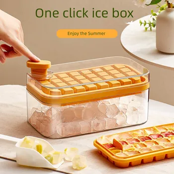 Форма для блока льда Бытовой Холодильник Коробка для льда Силиконовая сетка для льда Пищевой пресс Сетка для льда Замораживание Блока льда Одной кнопкой Удаление обледенения