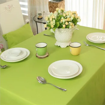 Чистая и свежая зеленая квадратная скатерть для стола - это контрактная и современная подставка для чайного столика round table cloth_AN1959