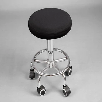 1 шт. круглый чехол для барного стула, съемный эластичный протектор для стула для домашнего офиса